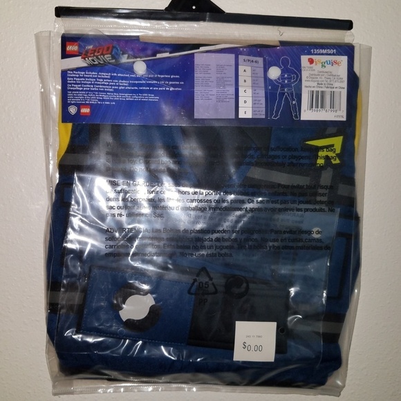 NEW Rex Lego Movie Halloween Costume Cosplay Boys Small 4-6 - Picture 3 of 4